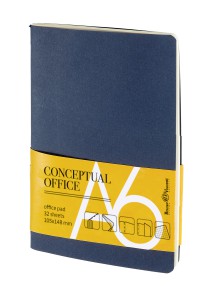 CONCEPTUAL OFFICE Блокнот А6 (105х148/105х148) с карманом, 64 стр.