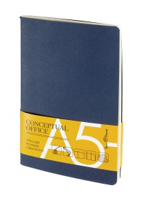 CONCEPTUAL OFFICE Блокнот А5- (128х210/128х210) с карманом, 80 стр.